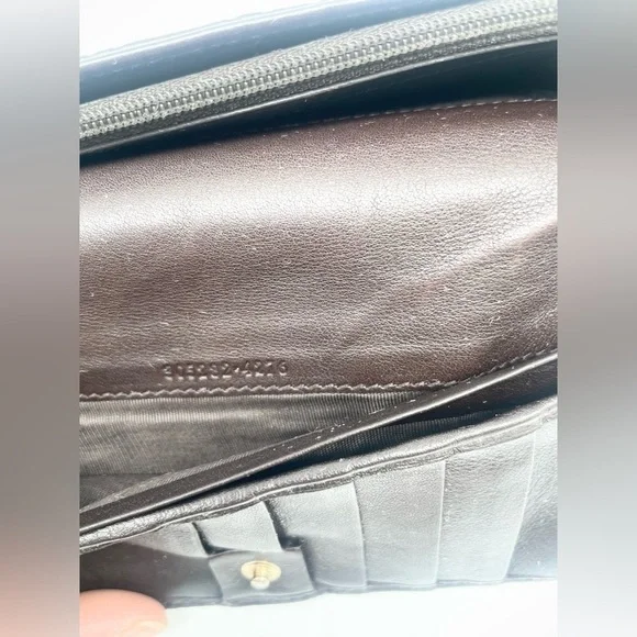 Gucci Dark Chocolate brown leather GG monogram bifold long wallet - Picture 3 of 9